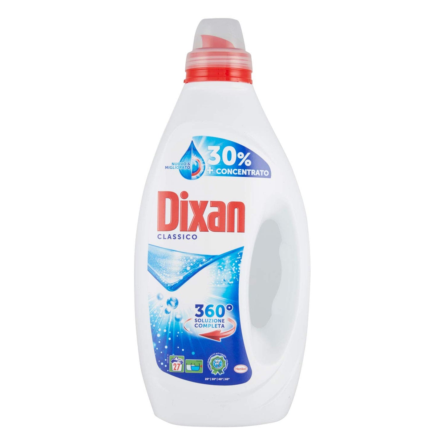 Dixan Detersivo Lavatrice Liquido Contro le Macchie più Ostinate, 27 Lavaggi, 1.350L