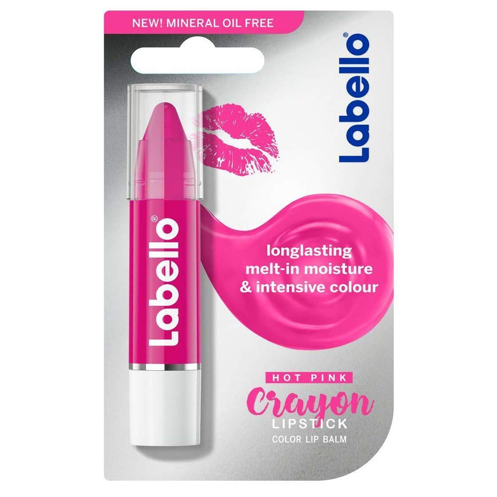 Labello Balsamo per Labbra Crayon, 02 Hot Pink