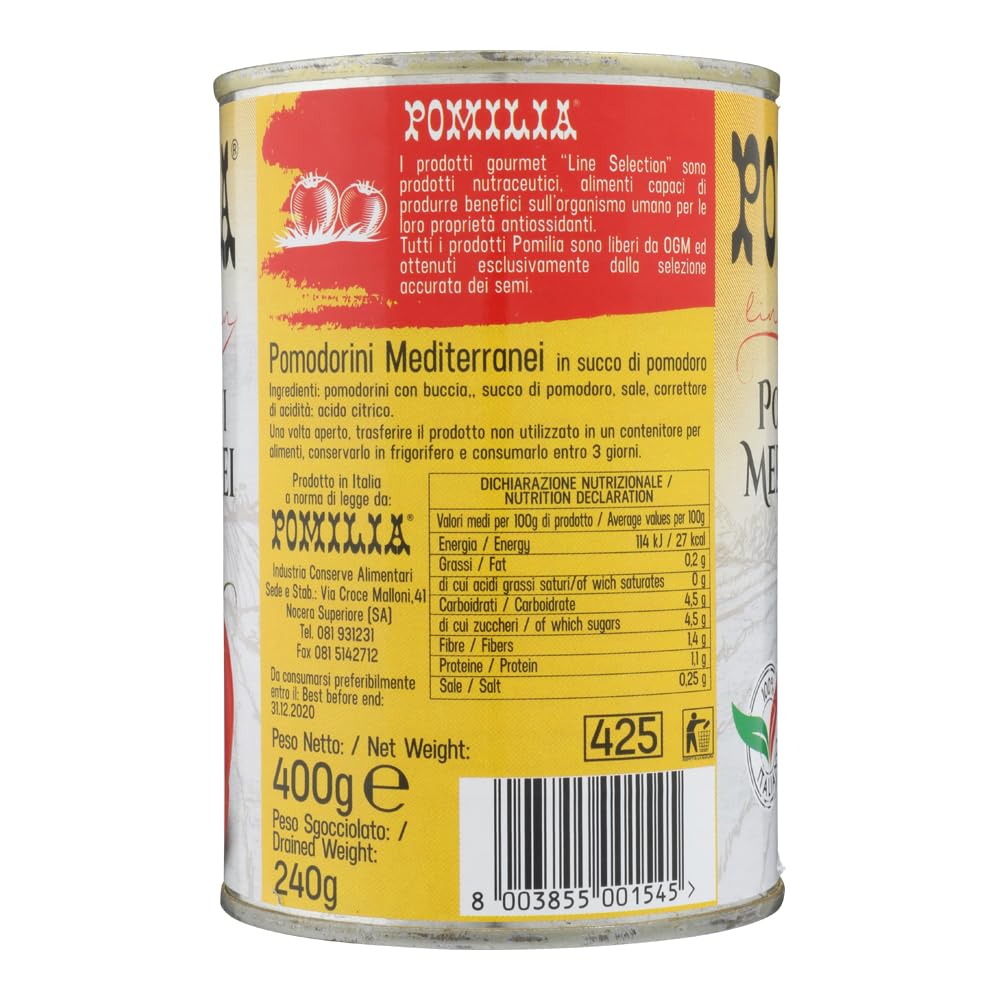 Pomilia Pomodorini - 12 pezzi da 400 g [4800 g]