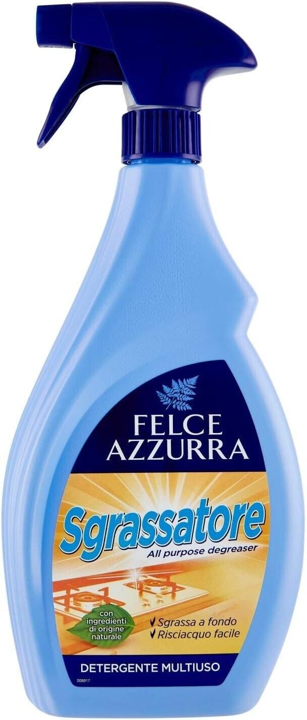 FELCE AZZURRA Sgrassatore Multiuso - Spray detergente con sgrassatore, detergente 750 ml