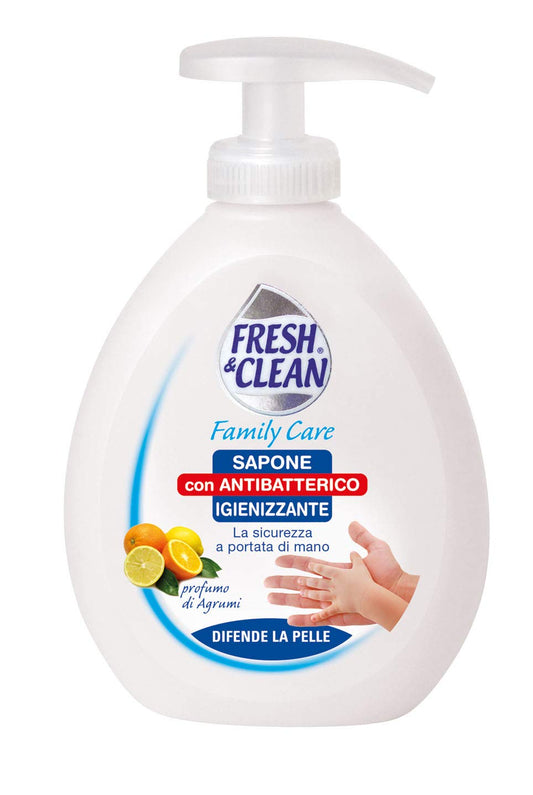 12 X FRESH & CLEAN sapone liquido 300ml con antibatterico