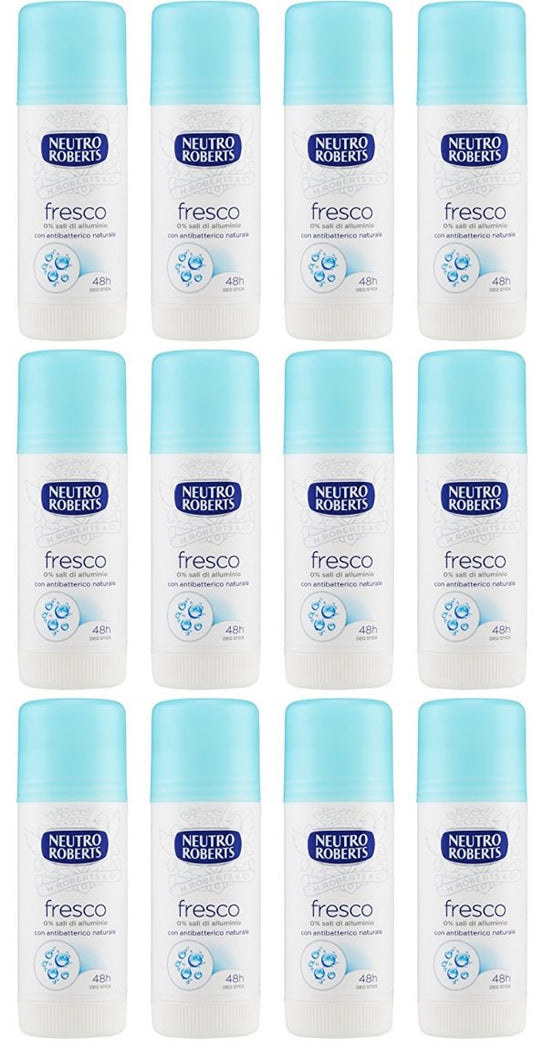 12 X NEUTRO ROBERTS DEODORANTE FRESCO DEO STICK offerta in stock