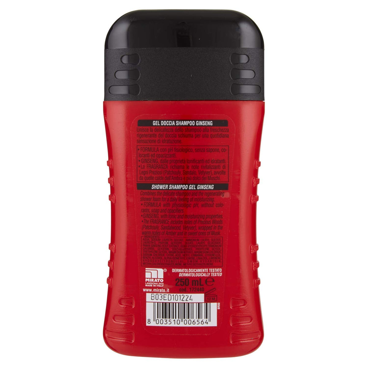 Intesa Gel Doccia Shampoo, Rivitalizzante, Idratazione Quotidiana, 250ml