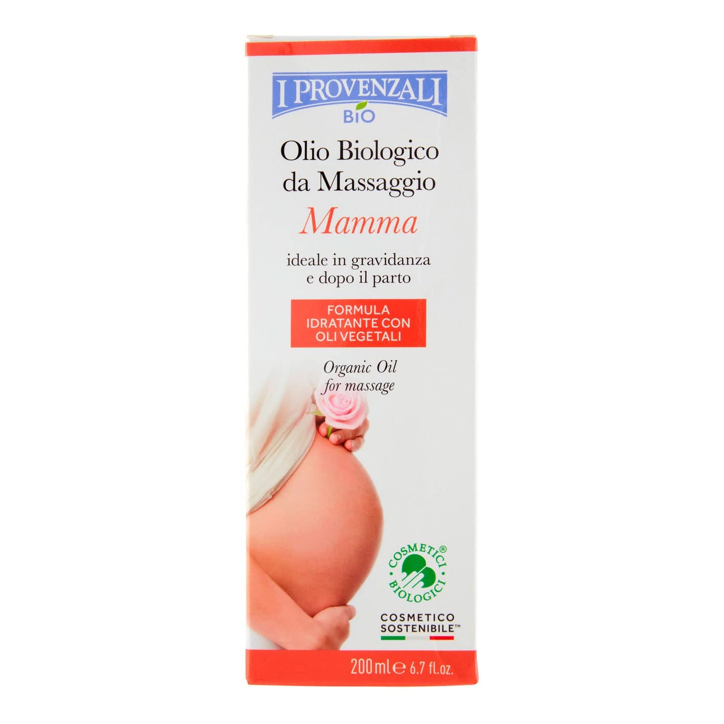 I Provenzali Linea Mamma Olio Biologico Elasticizzante, 200ml