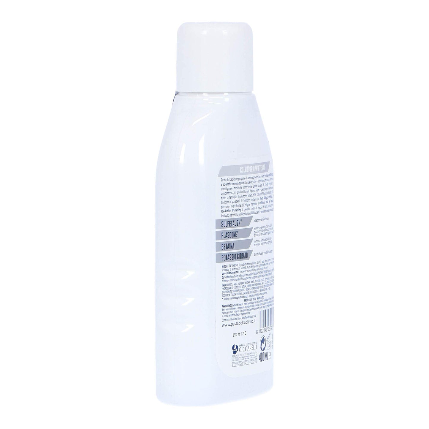 Pasta Capitano Colluttorio White Ml.400 - [confezione da 2]