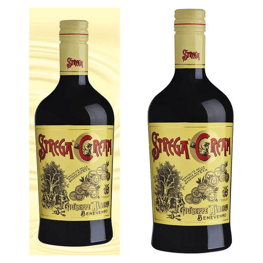 LIQUORE CON PANNA STREGA CREAM ALBERTI 70cl 17% vol IN ASTUCCIO REGALO