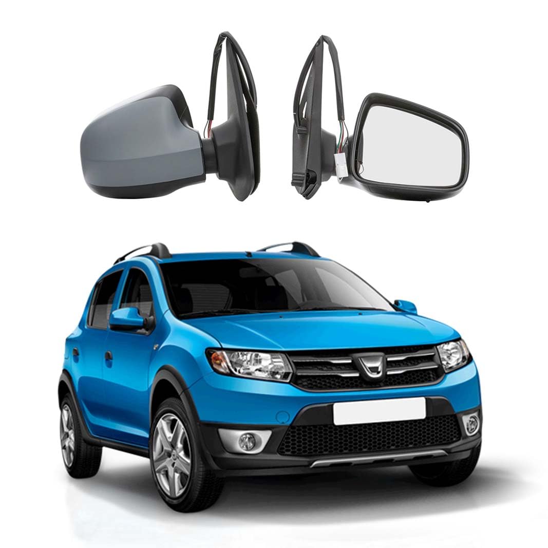 CG94 Specchietto Retrovisore Elett. Termico per auto DA-CIA SANDERO - Calotta da Verniciare (Lato Destro)