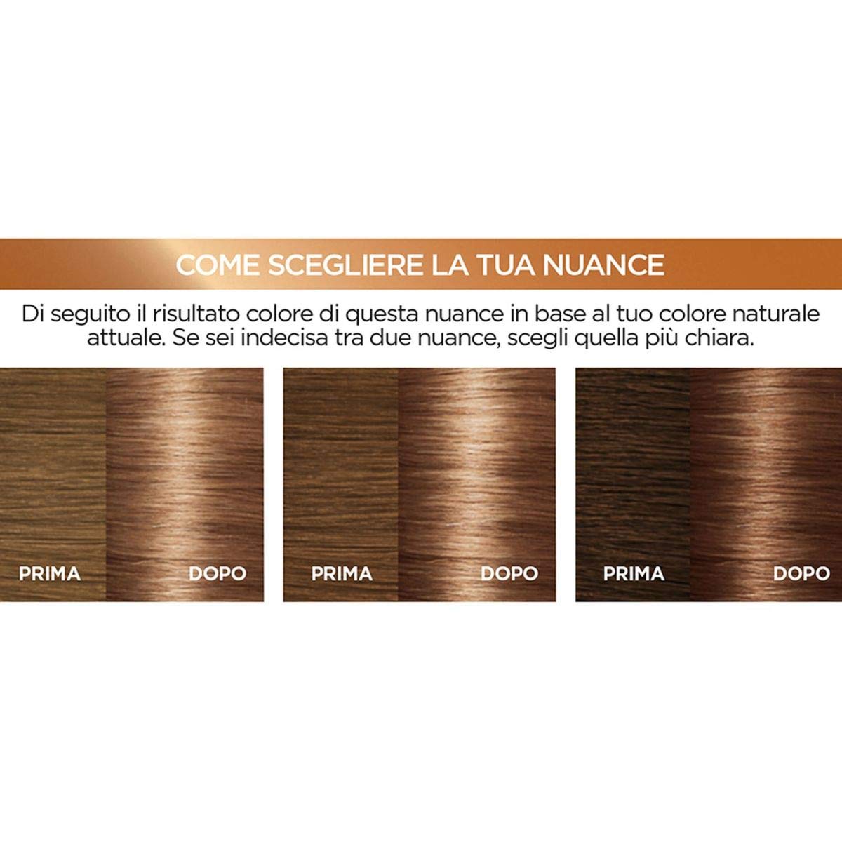 L'Oréal Paris Tinta Capelli Excellence Intense, Copre I Capelli Bianchi, Color Ricco, Luminoso E A Lunga Durata, 6.3, Confezione Da, Biondo Scuro Cenere Dorato