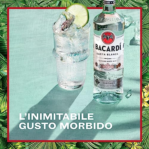 BACARDÍ Carta Blanca White Rum, Rum Bianco dei Caraibi