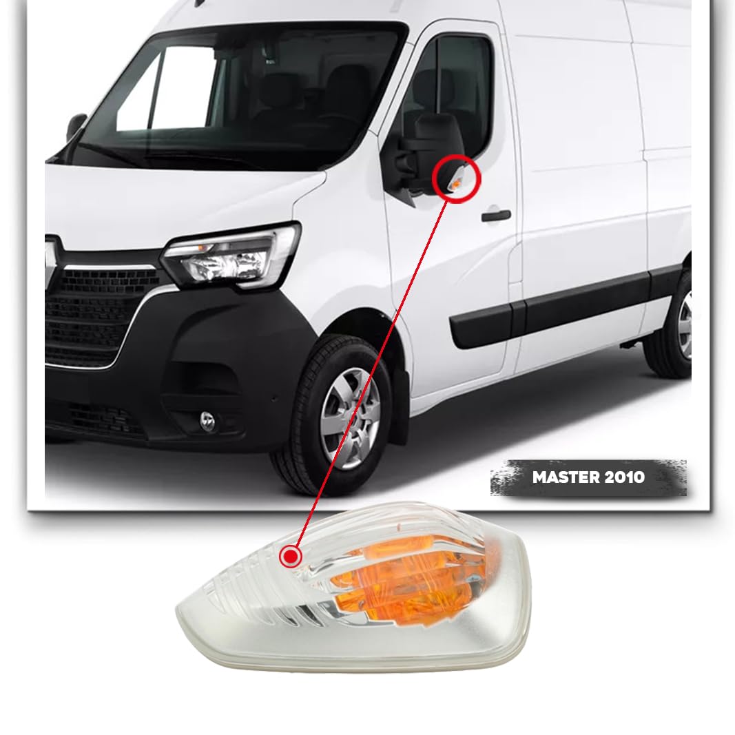 CG94 - FANALE RETROVISORE RENA-ULT MASTER 2010 - OP-EL MOVANO 10'- NV 400 ARANCIO 16W SX