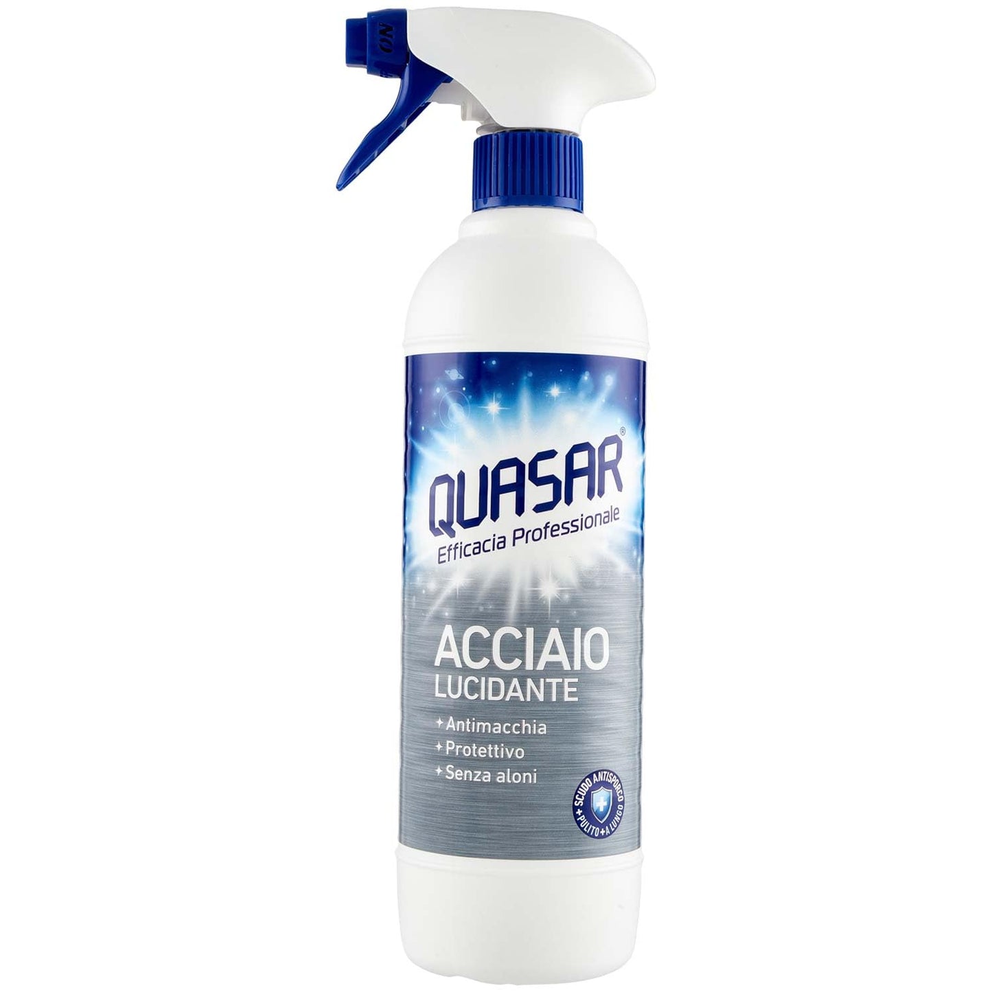 Quasar Detergente Acciaio Spray, 580ml
