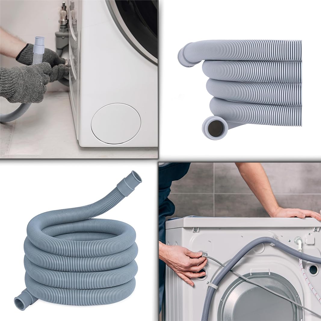 CG94 - Tubo Scarico Lavatrice Universale Diritto. Ø19-22mm. Lunghezza: 350Cm.