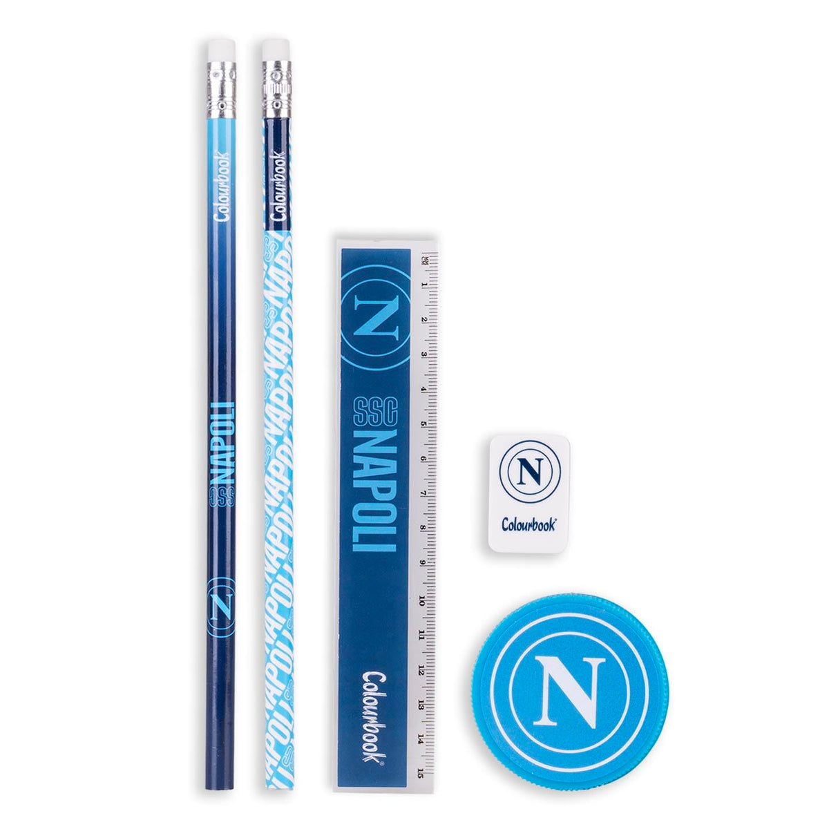 Colourbook Napoli - Set Cancelleria, Contiene 14 Pezzi, Official Licensee