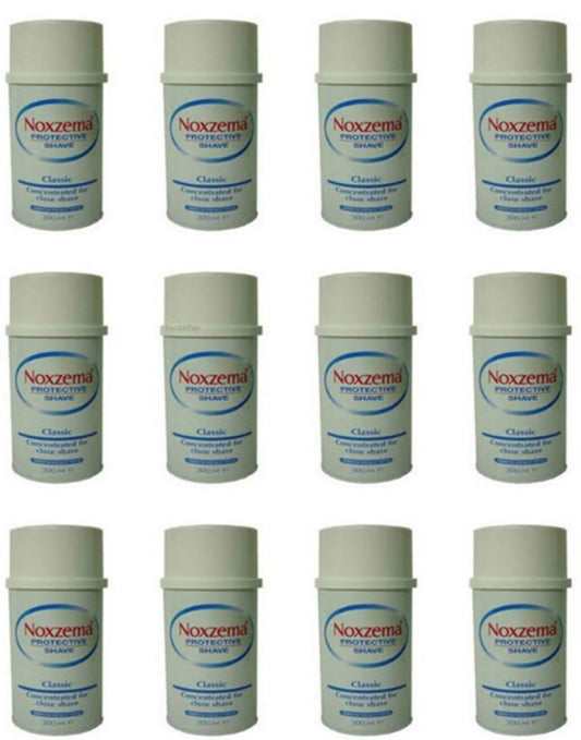 12 Pezzi Crema Schiuma da barba Noxzema classic Concentrata Protective Shave