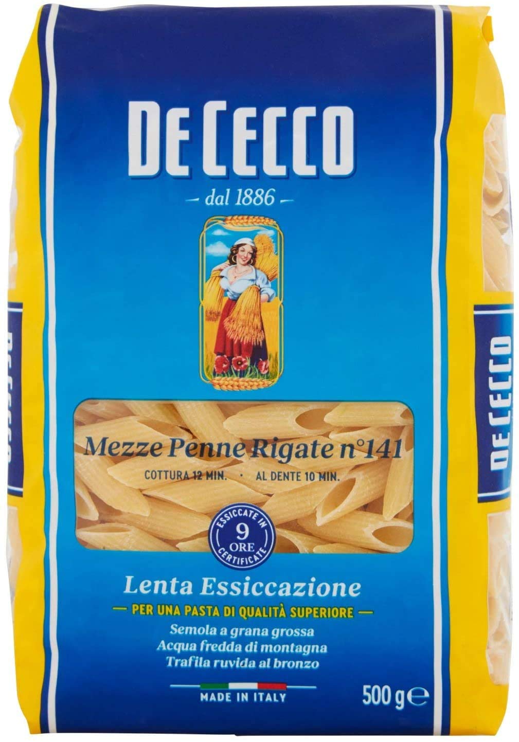 PASTA DE CECCO (Mezze penne rigate 141 (24 Conf da 500 gr))