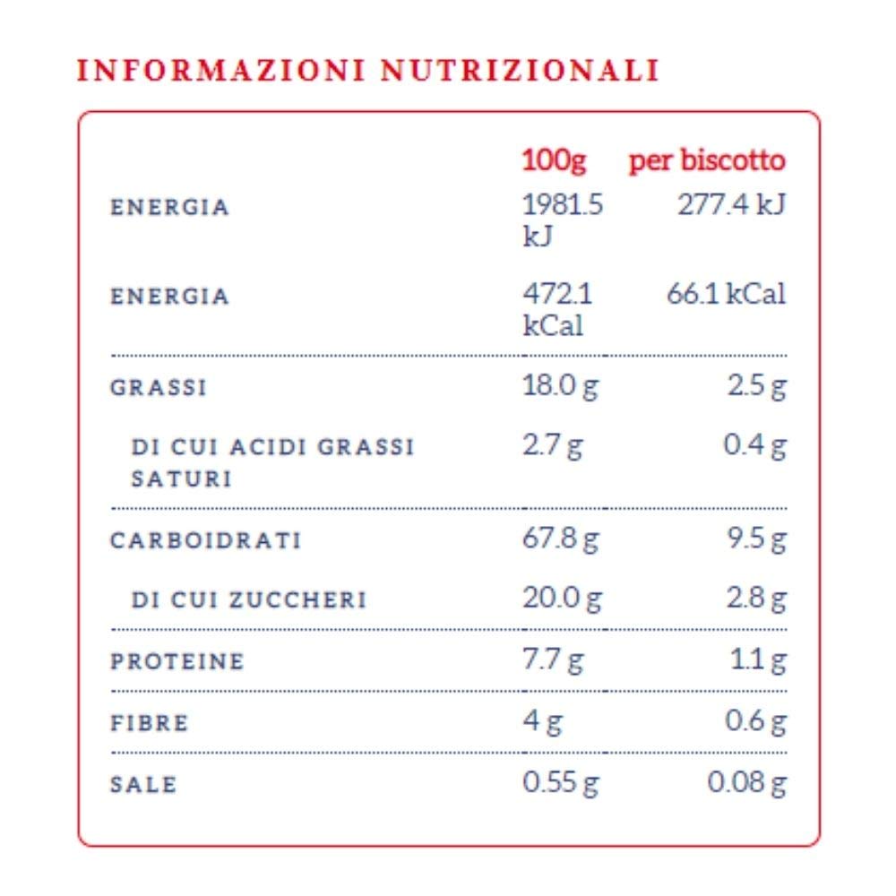 Divella Biscotti Ottimini Integrali 6 Confezioni da 400 grammi