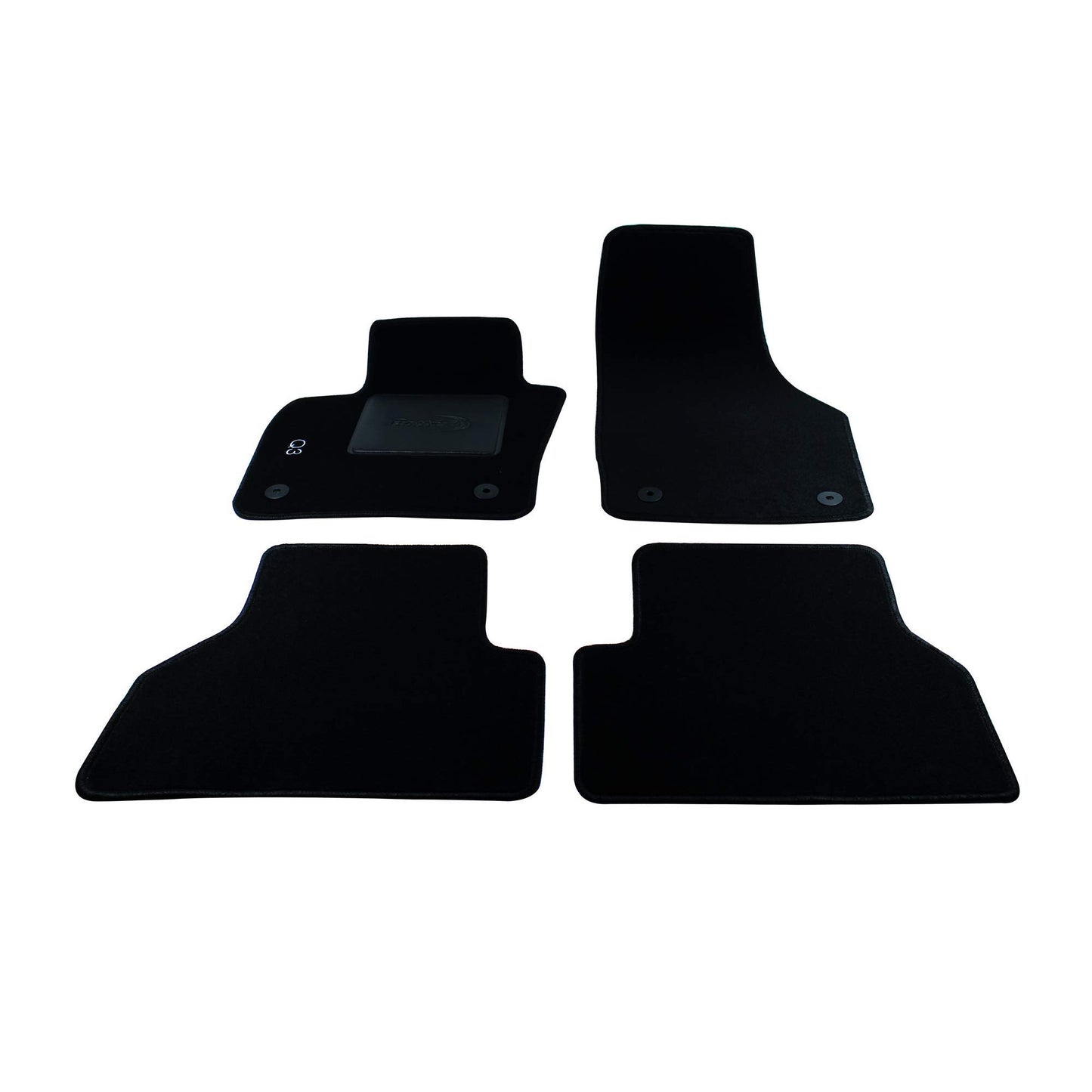 Bottari 39028 Set Tappeti Auto su Misura in Moquette per Modello Q3 , Nero, 4 Pezzi