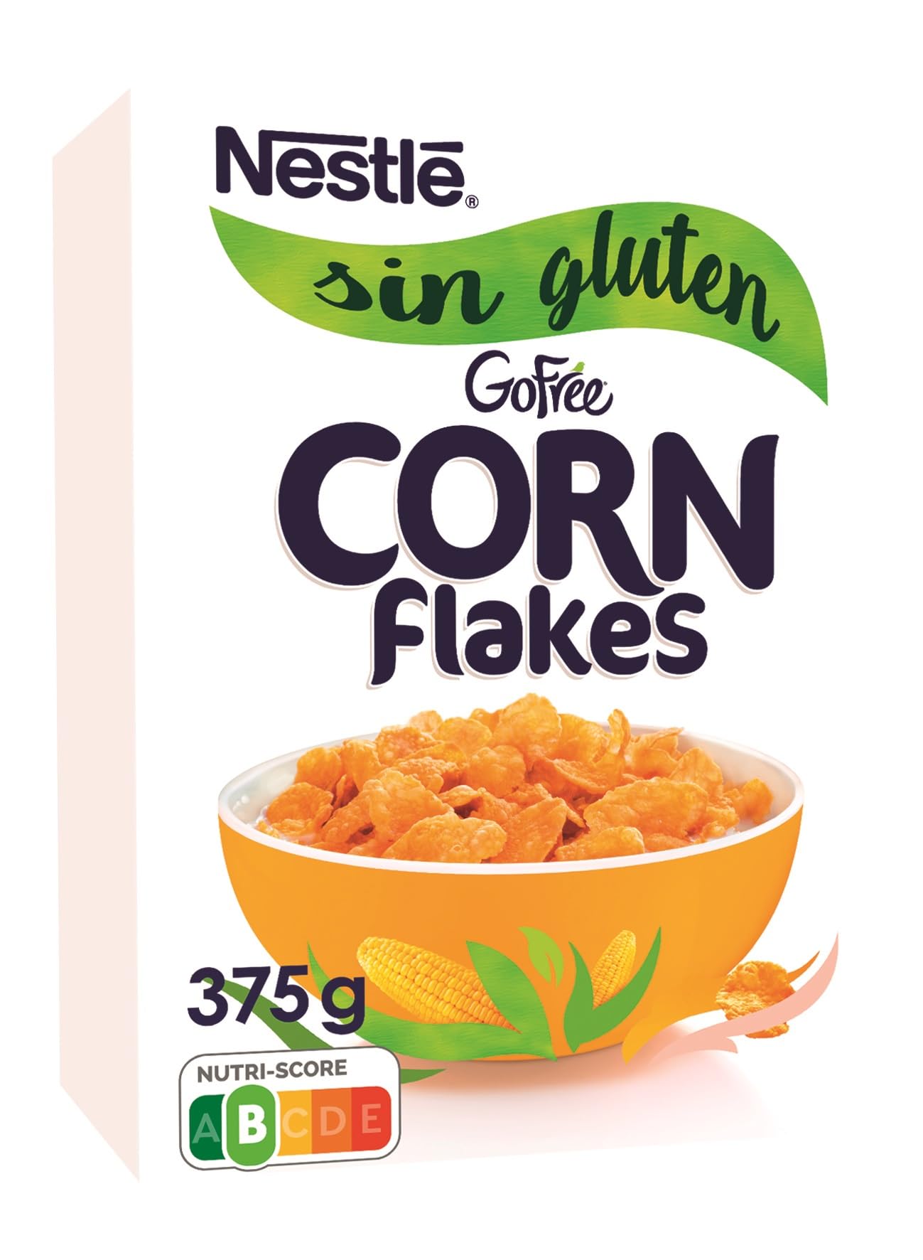 Nestlé Go Free Corn Flakes Fiocchi di Mais Senza Glutine, 4 Confezioni da 375 g
