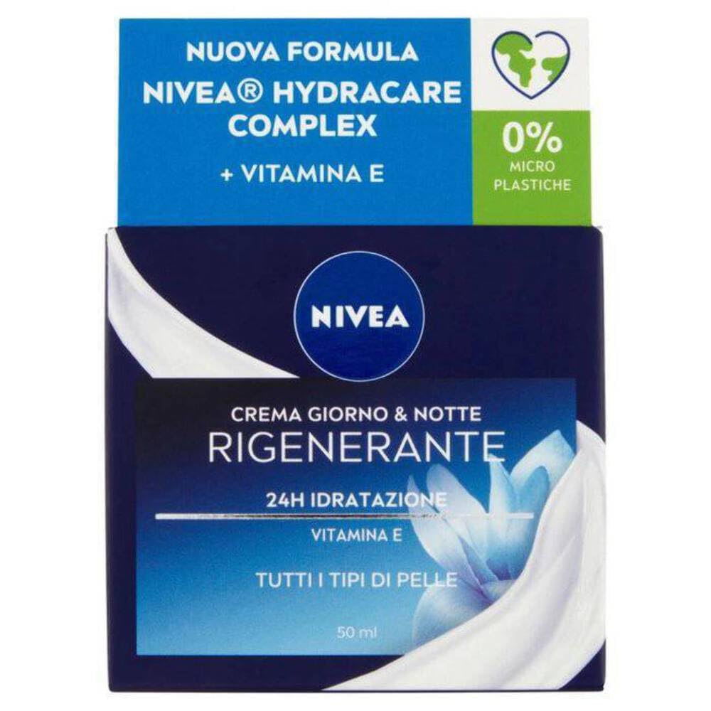 Nivea Crema Giorno & Notte Rigenerante 24H Idratazione, 50ml