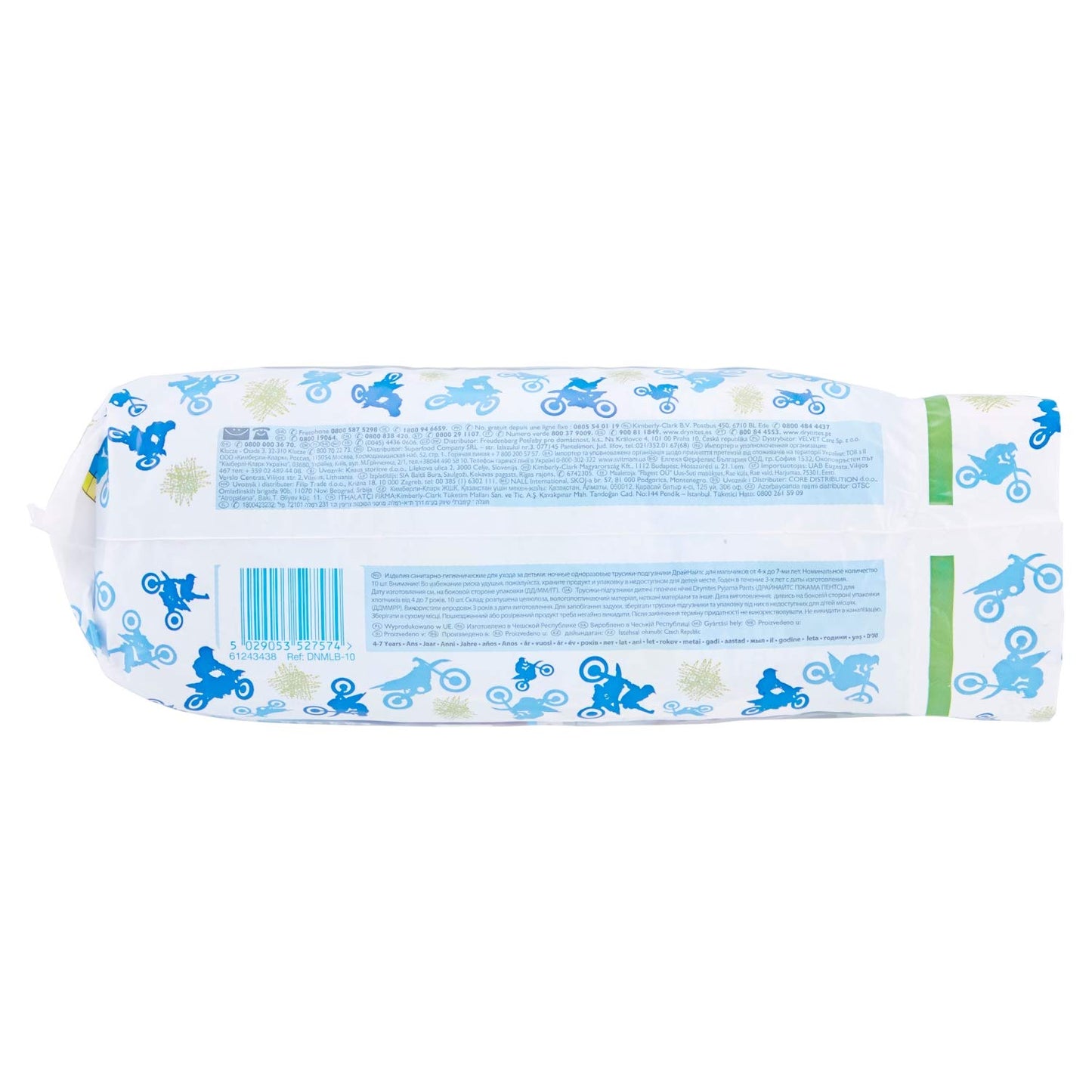 DryNites 10 Pyjama pants 4-7 anni maschio