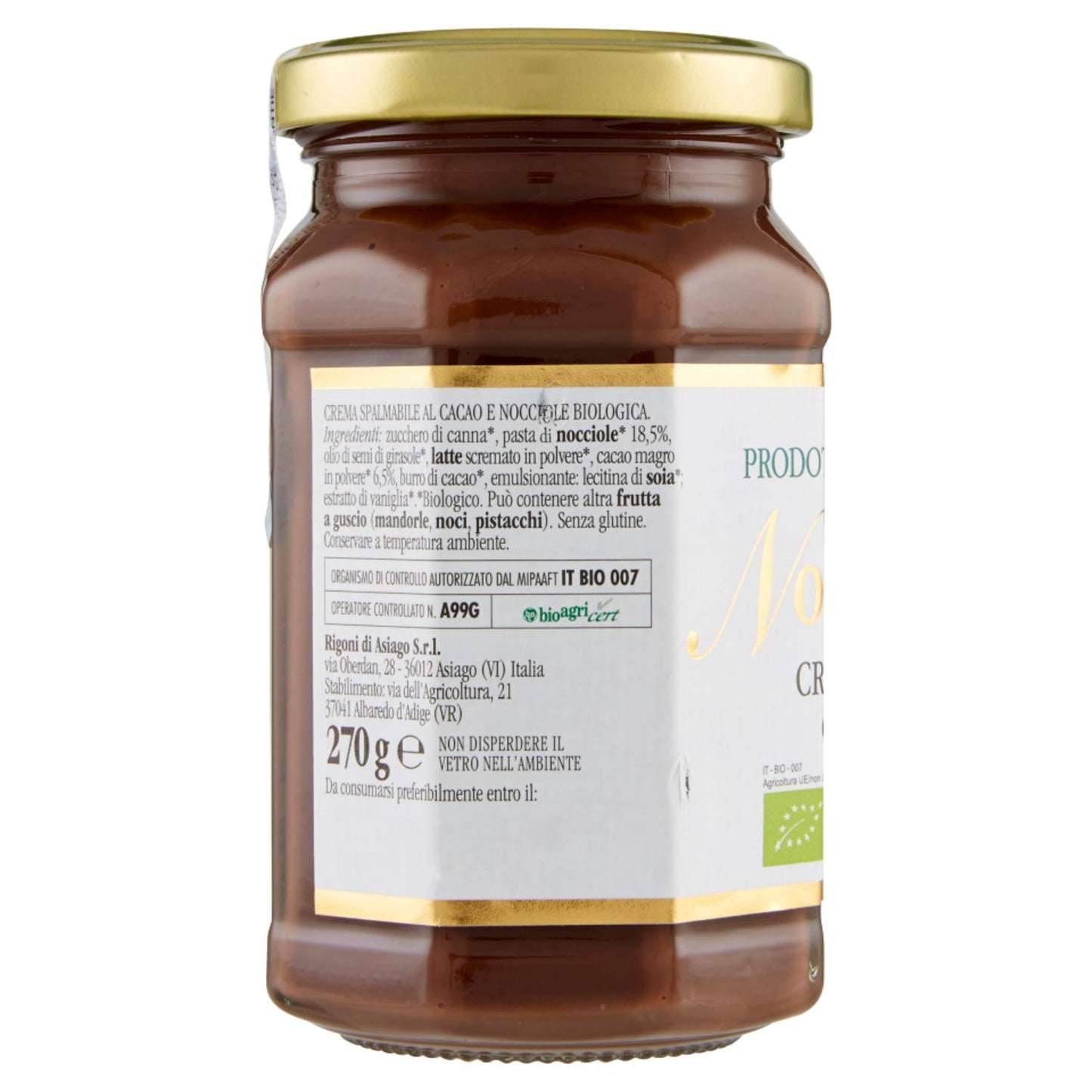 Rigoni nocciolata cacao e nocciole 6x270g