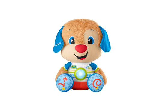 Fisher-Price - Il Cagnolino Gigante, Grande Peluche Musicale Ridi e Impara Edizione italiana con Luci, Suoni, Canzoni, Frasi e Tecnologia Smart Stages, Giocattolo per Bambini 18+ Mesi, HGW92
