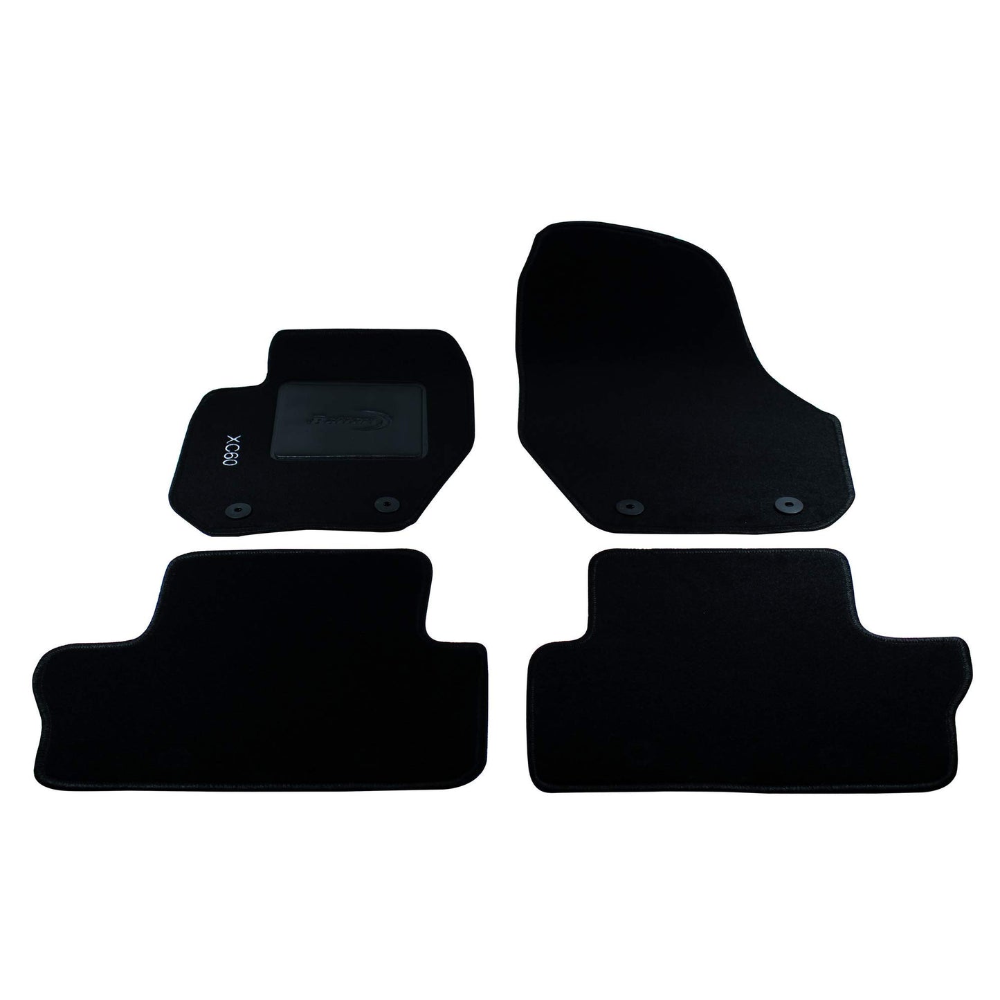 Bottari 39109 Set Tappeti Auto su Misura in Moquette per modello XC60 , Nero, 4 Pezzi
