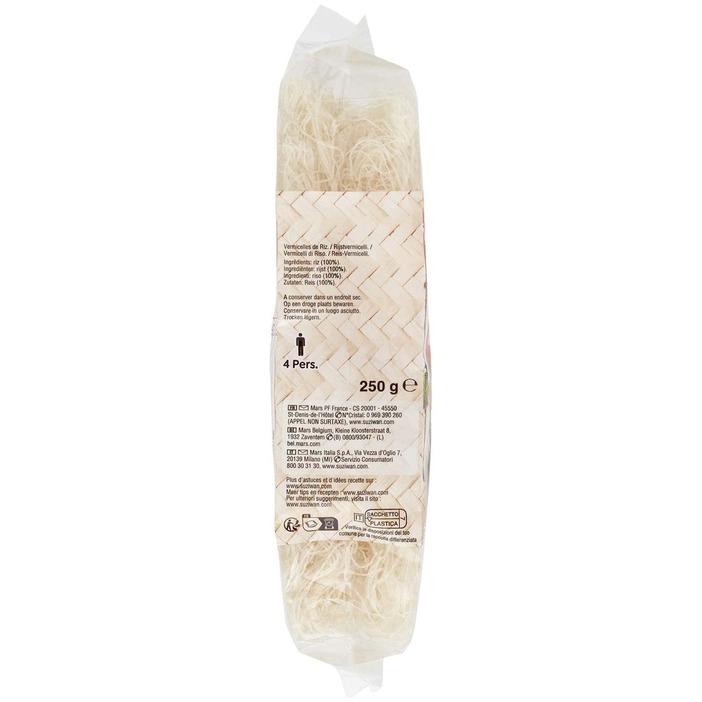 Suzi Wan Vermicelli Di Riso, 250g