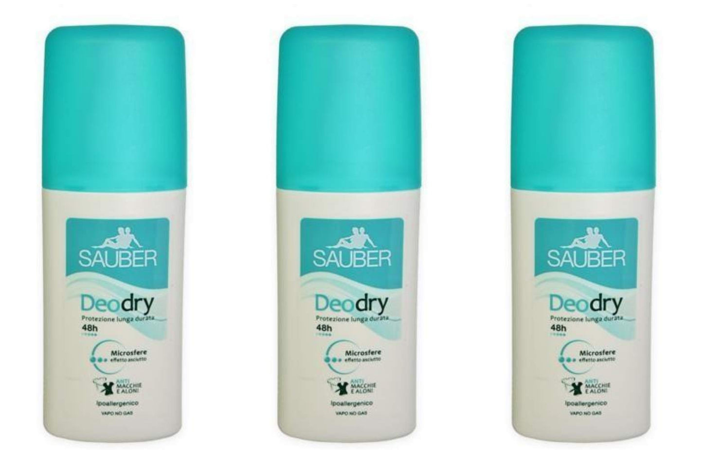3 x Sauber Deo Dry Vapo 75ml