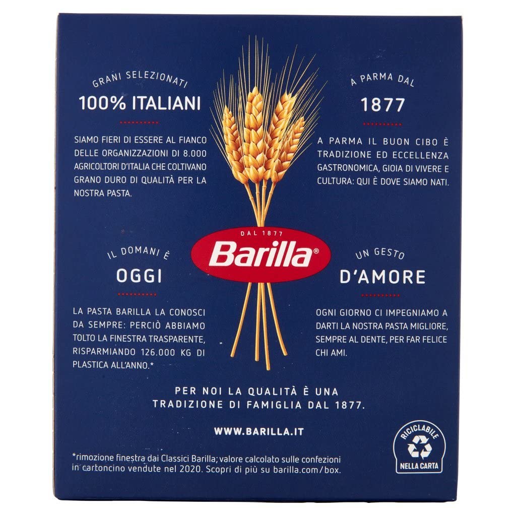 10x Barilla Ziti Tagliati No. 74 Italian Pasta 500g pack