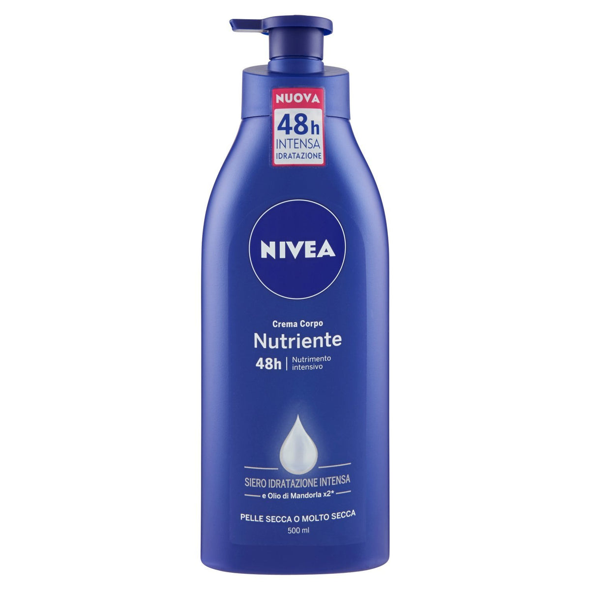 NIVEA Crema Corpo Nutriente - Nutrimento Intensivo, Idratazione Profonda E A Lunga Durata, 500 Millilitro