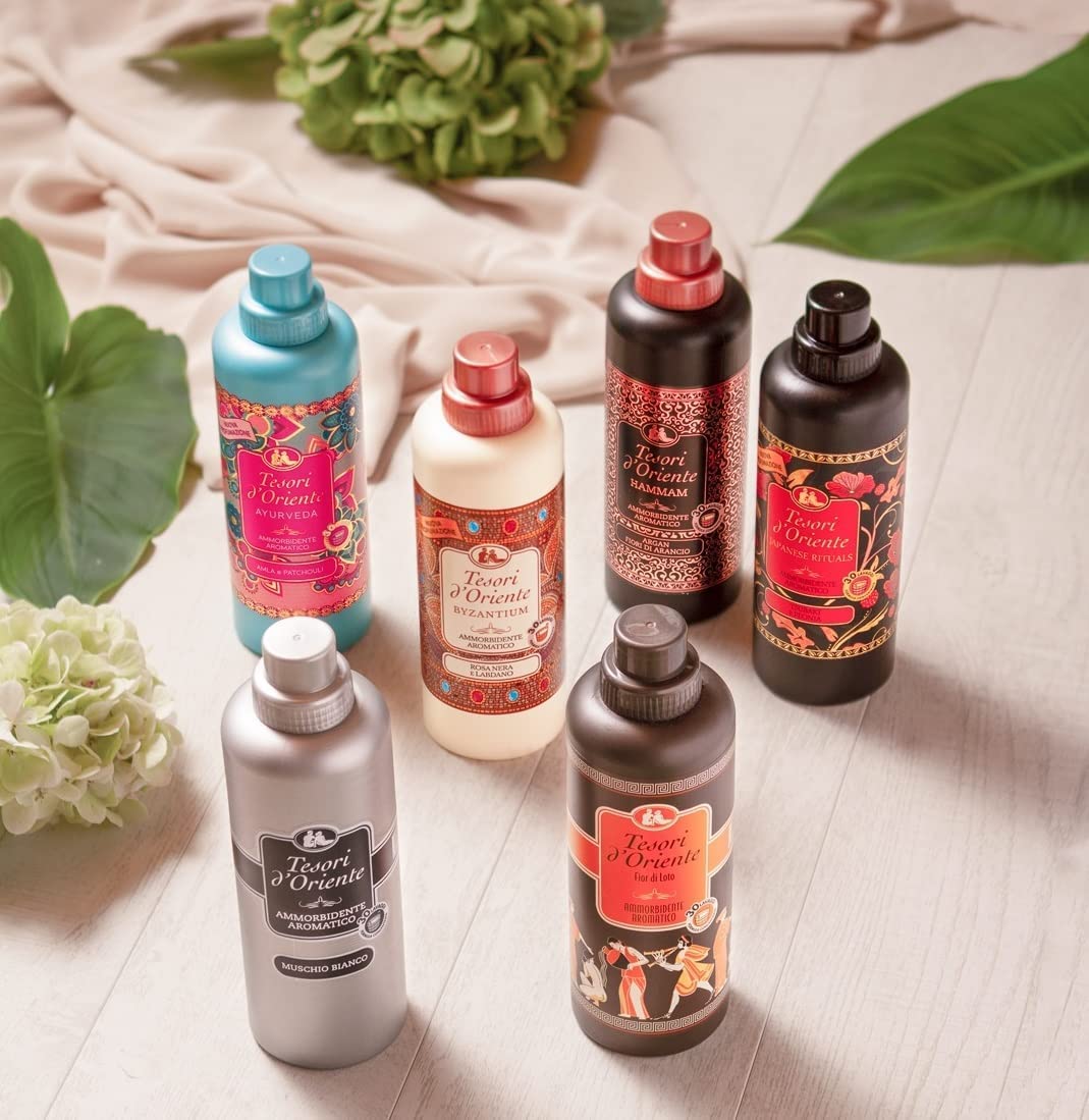 Tesori d'oriente, Hammam, ammorbidente aromatico all'olio di argan e ai fiori di arancio, 750 ml, confezione da 3 pezzi