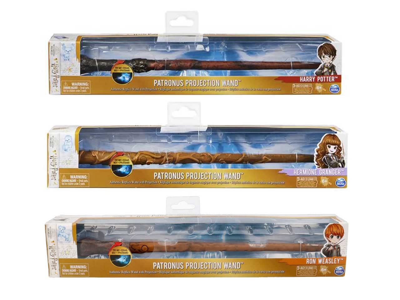 Spin Master- Wizarding World Harry Potter, Patronus Projection Wand da 33 cm, Giocattoli per Bambini dai 6 Anni in su, Multicolore, 6064042