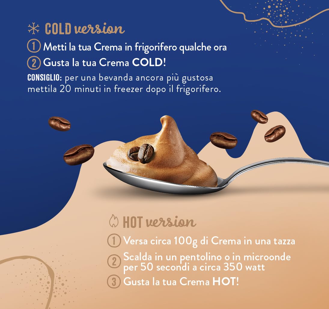 Caffè Borbone CREMA FREDDA CAFFÈ a base di latte con caffè solubile delattosata