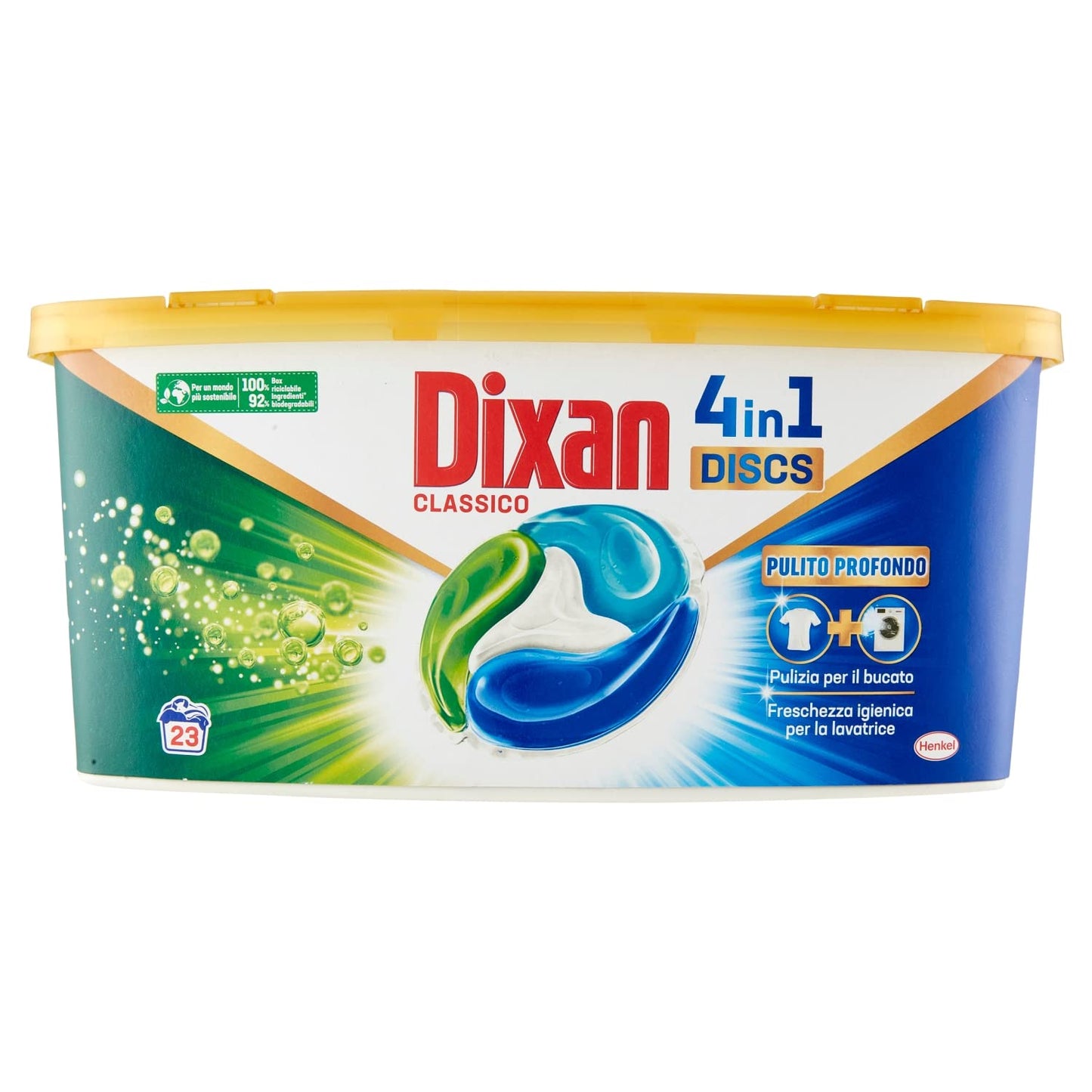 Dixan Detersivo Lavatrice Predosato Disc Classico 23 Pezzi, 23pz