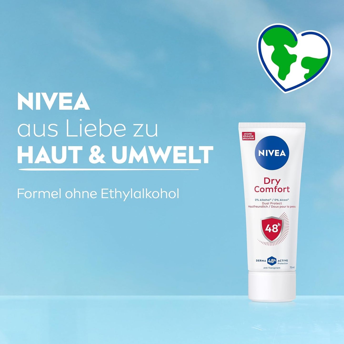 NIVEA 6 x deodorante Corpo DRY COMFORT PLUS CREMA stock offerta