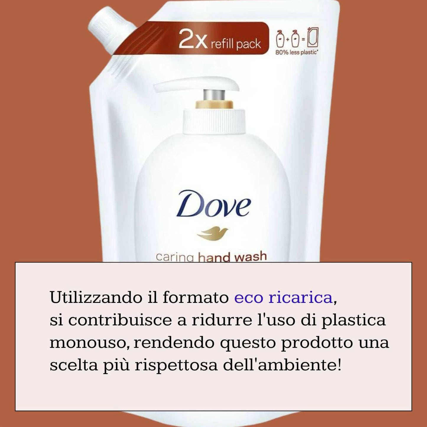 Dove Eco-Ricarica Sapone Liquido Mani Corpo Viso Seta Preziosa 500ml (30)