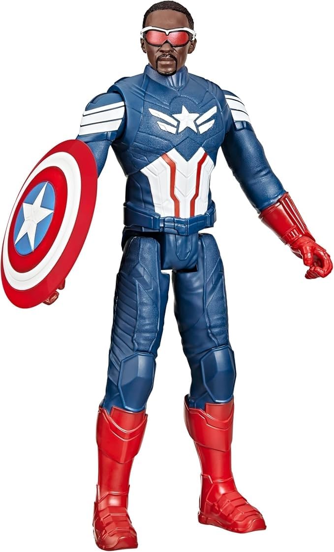 Hasbro Marvel Marvel Studios Brave New World, Titan Hero Series, Action Figure di Captain America, Colore, F9276