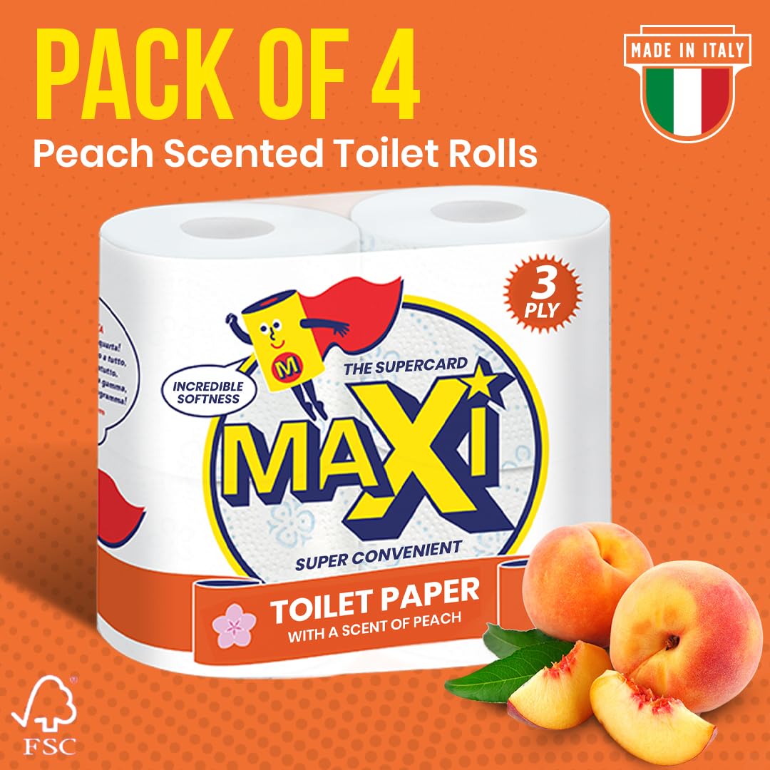 MAXI CARTA IGIENICA 3 VELI 4 ROTOLI PROFUMATI PASSION