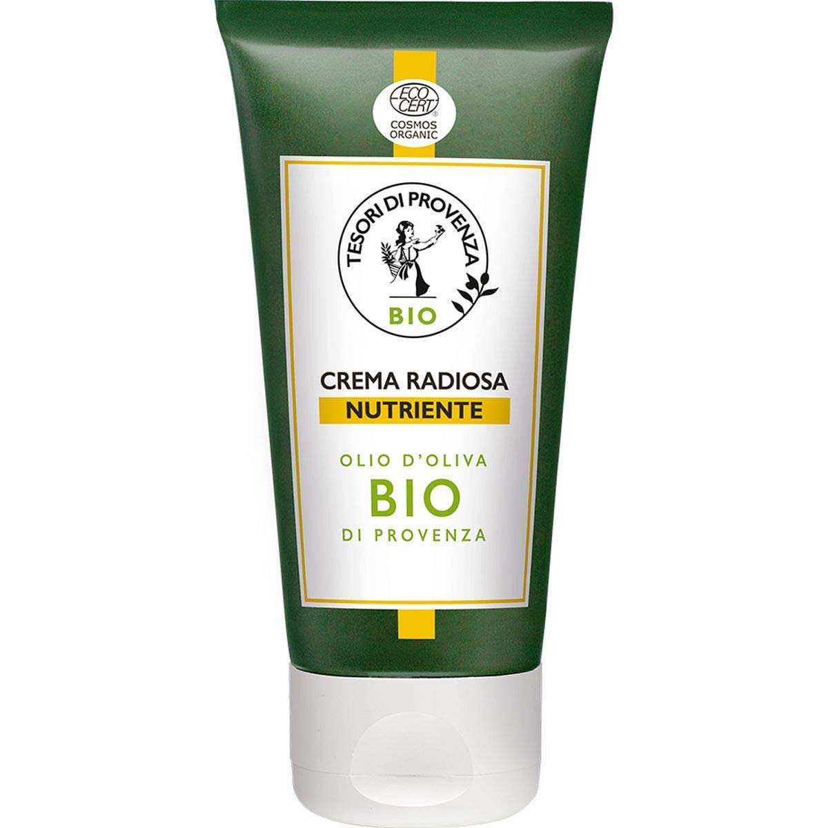 Tesori di Provenza Crema Viso Nutriente Giorno BIO, Crema Radiosa, con Olio d'Oliva Biologico, Ricco in Polifenoli Antiossidanti, 50 ml