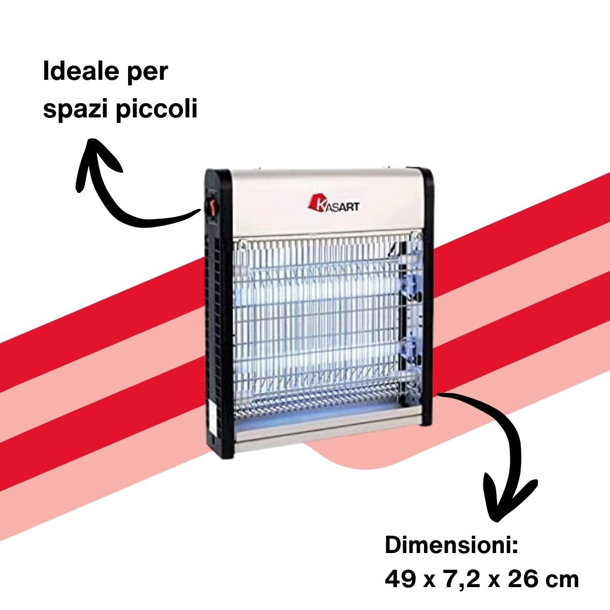 INSETTICIDA ELETTRICO 2 x 15 W cm 49 x 7.2 x h 26 mq.100