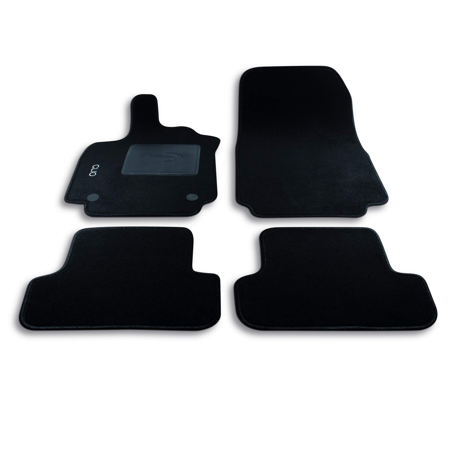 Bottari 39084 Set Tappeti Auto su Misura in Moquette per Modello Clio produzione dal 2012 ad oggi , Nero, 4 Pezzi