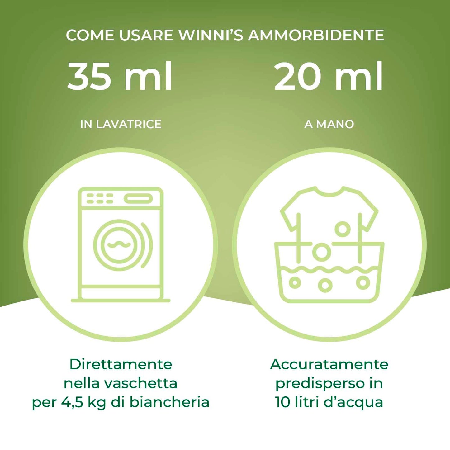Winni's Naturel Ammorbidente per Bucato a Mano e Lavatrice Ipoallergenico Fragranza Fiori Bianchi Materie Prime di Origine Vegetali Profumo Biodegradabile - 3 Buste da 1,25L