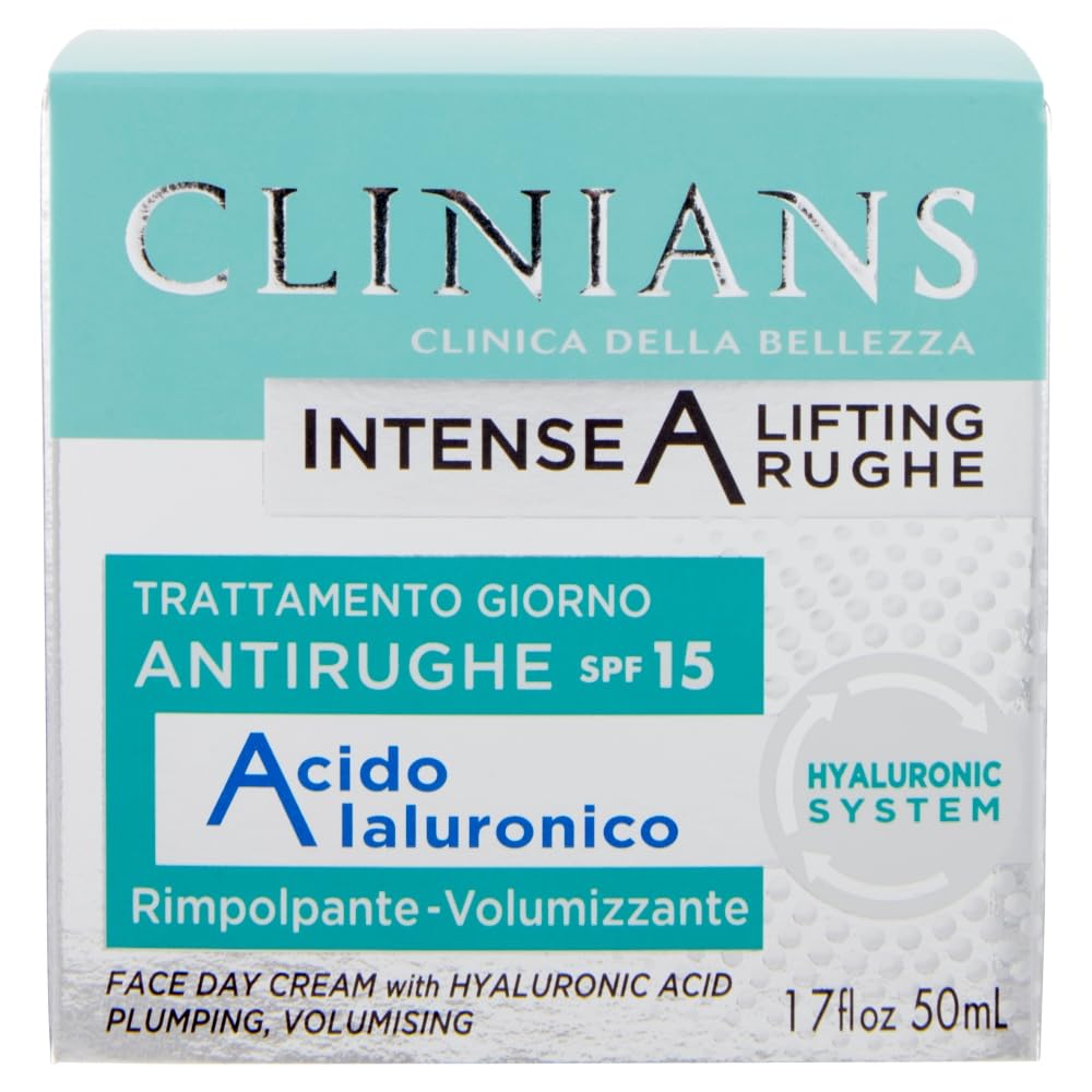 CLINIANS | Intense A Lifting Rughe Trattamento Giorno, Antirughe, Dermatologicamente Testato, Made in Italy, 50 ml