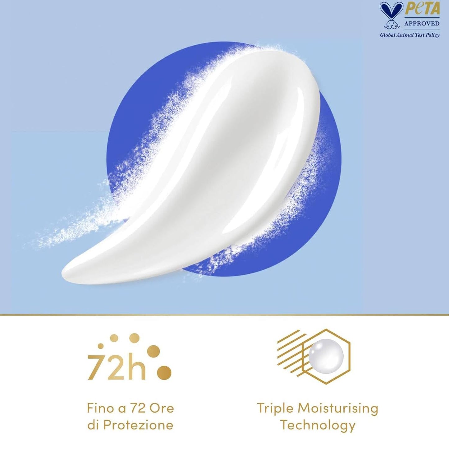 Dove Advanced Care Deodorante Unisex Talco 72H Spray Anti-Trspirante Senza Alcool 150 ml