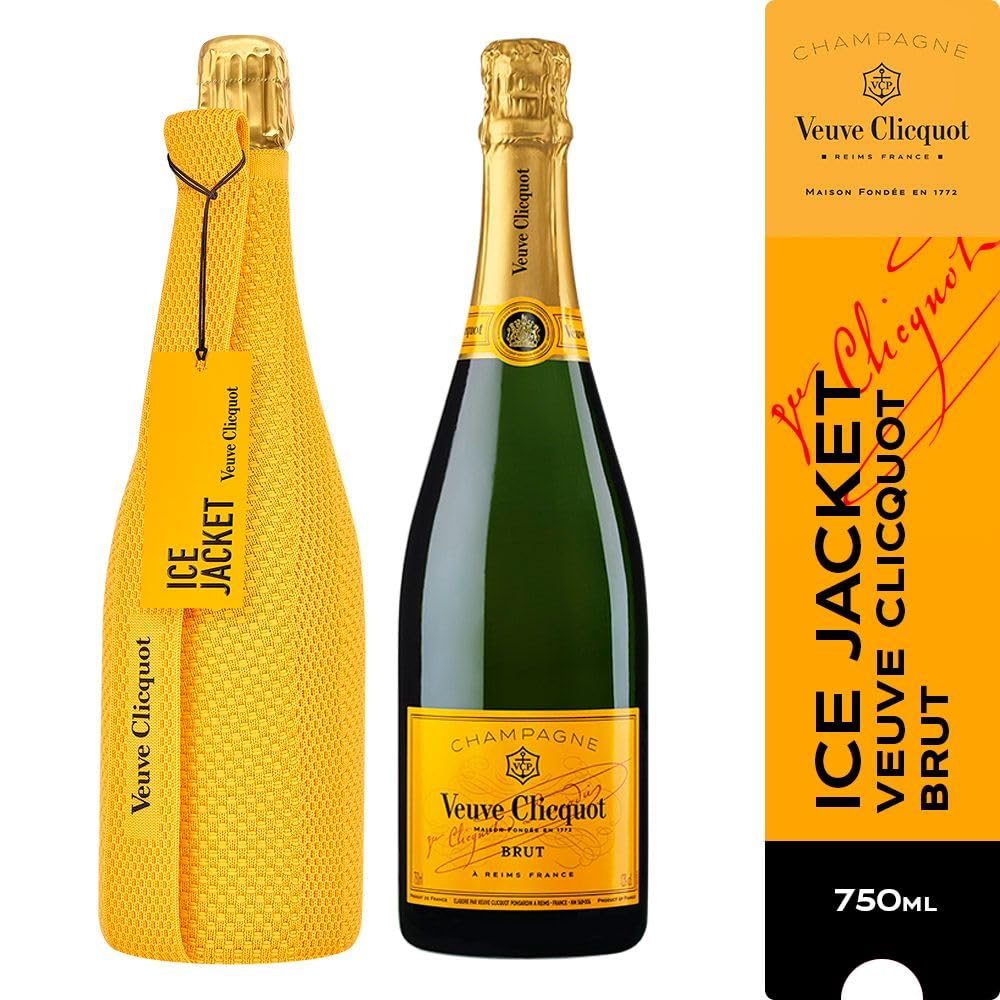 bottiglia champagne 75 cl Veuve Clicquot Brut con porta bottiglia