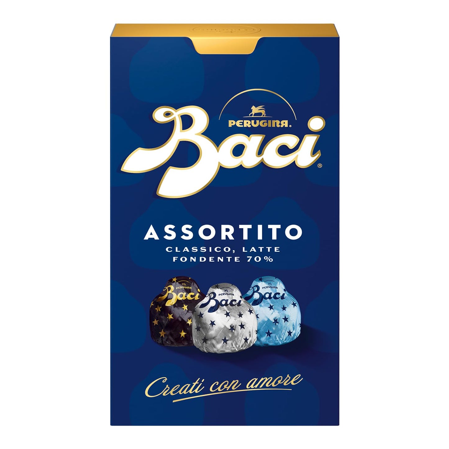 BACI PERUGINA Assortito Cioccolatini ripieni al Gianduia, Scatola 200g