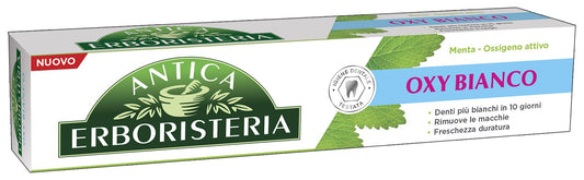 Set di 24 dentifricio anticato alle erbe, 75 ml, Oxy White Mint/ossigeno attivo
