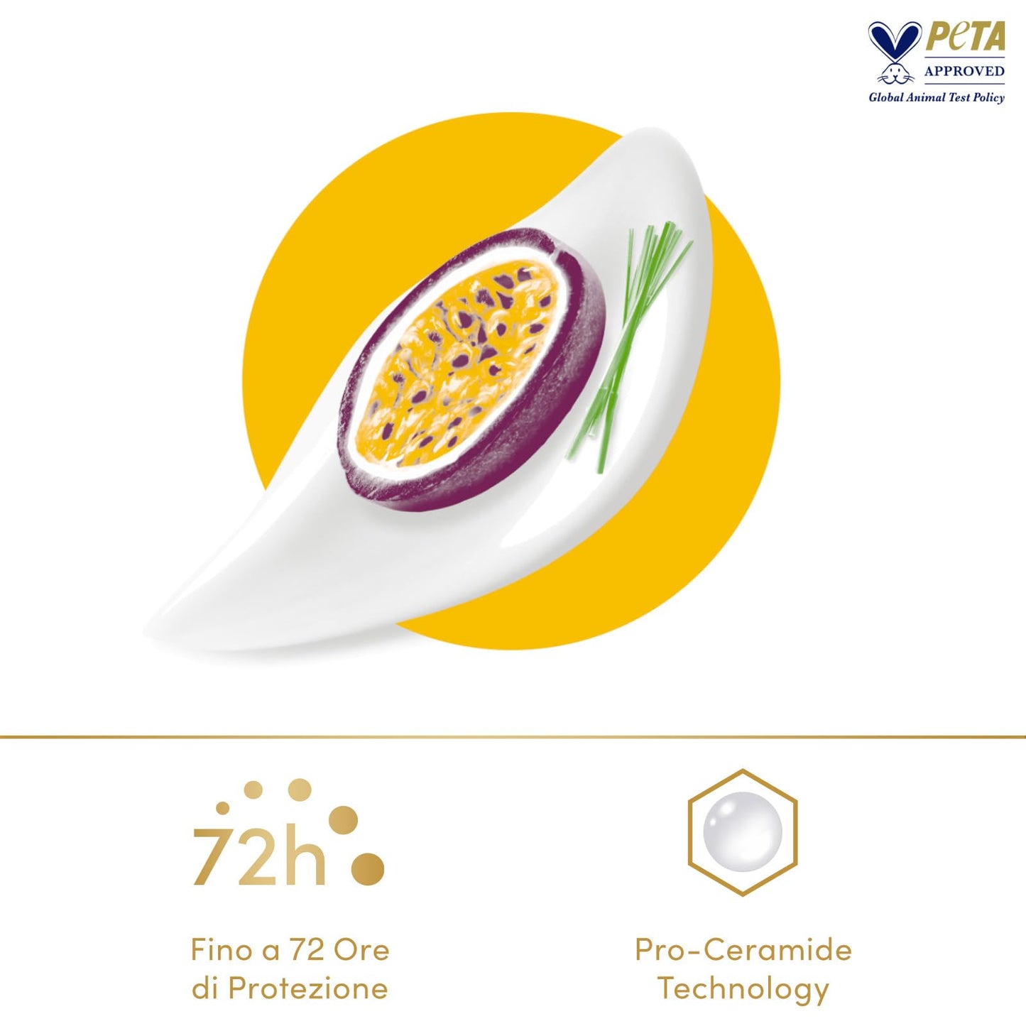 Dove, Deodorante Roll On Advanced Care Passion Fruit, Deodorante Antitraspirante, Formula Delicata Con Tripla Azione Idratante, Protezione Fino a 48 Ore, Deodorante Uomo e Donna, 50 ml