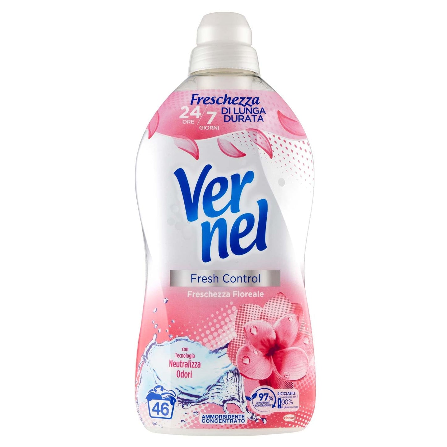 Vernel Fresh Control Ammorbidente, 46 Lavaggi, 1150ml